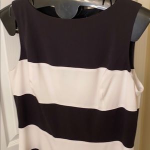 EUC Black/White A-line Lauren dress